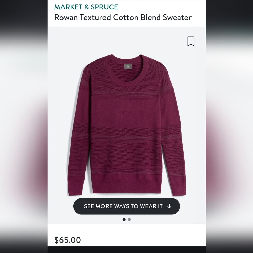 41Hawthorne Burgundy sweater